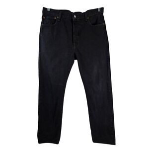 Levi's Men's 501 Black Straight Leg Jeans Button Fly 5 Pocket Classic Fit Y2k